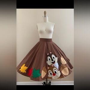 Chip and Dale circle skirt by wishes and wardrobes GUC